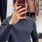 Fermuarlı Polo Yaka Triko